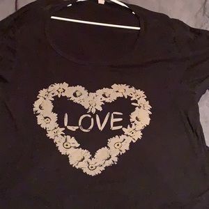 Black torrid love shirt